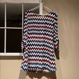 Brand New Chevron A-Line Dress Juniors XL